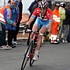 Frank Schleck alone in the lead of Milano - San Remo 2006 on the Poggio